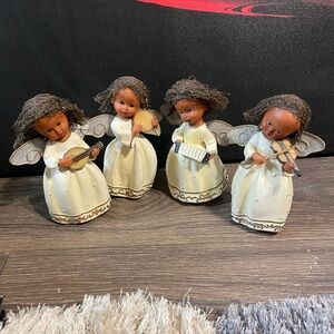 2003 Collectible Rare Angel Musician Figurines African American Gospel Young’s D